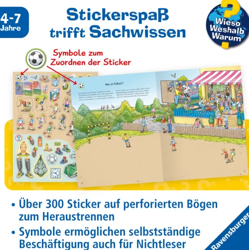 Wieso? Weshalb? Warum? Stickerheft: Fußball*Ravensburger Verlag Best