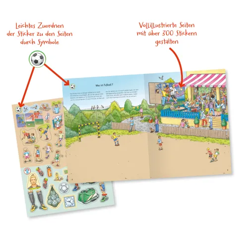 Wieso? Weshalb? Warum? Stickerheft: Fußball*Ravensburger Verlag Best