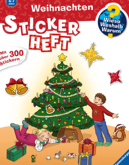 Ravensburger Verlag Stickerhefte*Wieso? Weshalb? Warum? Stickerheft: Weihnachten