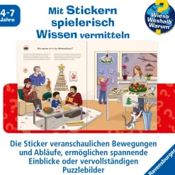 Ravensburger Verlag Stickerhefte*Wieso? Weshalb? Warum? Stickerheft: Weihnachten