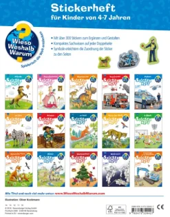 Ravensburger Verlag Stickerhefte*Wieso? Weshalb? Warum? Stickerheft: Polizei