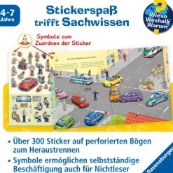 Ravensburger Verlag Stickerhefte*Wieso? Weshalb? Warum? Stickerheft: Polizei