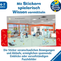 Ravensburger Verlag Stickerhefte*Wieso? Weshalb? Warum? Stickerheft: Polizei