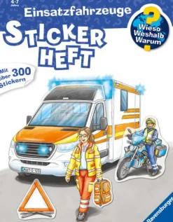Ravensburger Verlag Stickerhefte-Wieso? Weshalb? Warum? Stickerheft: Einsatzfahrzeuge