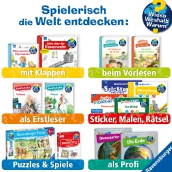 Ravensburger Verlag Stickerhefte-Wieso? Weshalb? Warum? Stickerheft: Einsatzfahrzeuge