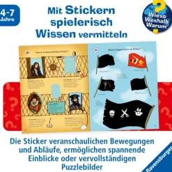 Ravensburger Verlag Stickerhefte-Wieso? Weshalb? Warum? Stickerheft: Piraten