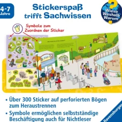 Wieso? Weshalb? Warum? Stickerheft: Im Zoo*Ravensburger Verlag Hot
