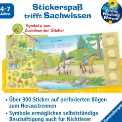 Ravensburger Verlag Stickerhefte*Wieso? Weshalb? Warum? Stickerheft: Ritter