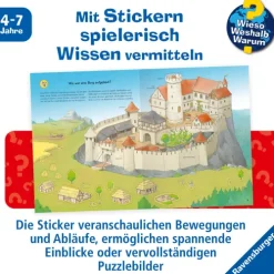 Ravensburger Verlag Stickerhefte*Wieso? Weshalb? Warum? Stickerheft: Ritter