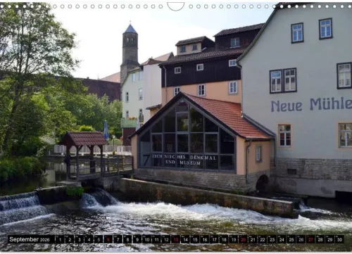 Calvendo Wandkalender-Willkommen in ERFURT (Wandkalender 2026 DIN A3 quer), Monatskalender