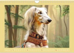 Calvendo Wandkalender*Windhunde. Seelenflüsterer zwischen Anmut, Tempo und Stille (Wandkalender 2026 DIN A4 quer), Monatskalender