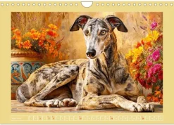 Calvendo Wandkalender*Windhunde. Seelenflüsterer zwischen Anmut, Tempo und Stille (Wandkalender 2026 DIN A4 quer), Monatskalender