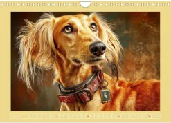 Calvendo Wandkalender*Windhunde. Seelenflüsterer zwischen Anmut, Tempo und Stille (Wandkalender 2026 DIN A4 quer), Monatskalender
