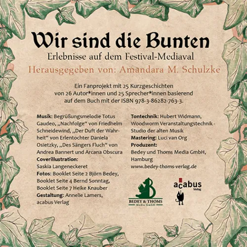 Acabus Romane·Kurzgeschichten & Anthologien-Wir sind die Bunten. Erlebnisse auf dem Festival-Mediaval, Audio-CD, MP3