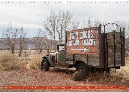 Calvendo Wandkalender-Wo der Wind Wohnt, Amerikas Lost Places (Wandkalender 2026 DIN A3 quer), Monatskalender