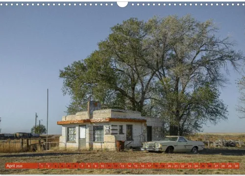 Calvendo Wandkalender-Wo der Wind Wohnt, Amerikas Lost Places (Wandkalender 2026 DIN A3 quer), Monatskalender