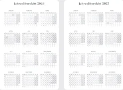 Coppenrath Geburtstagskalender-Wochenkalender 2027 - Coral