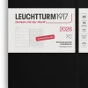 Wochenkalender und Notizbuch Medium (A5) 2026, Softcover, Schwarz, Deutsch*LEUCHTTURM1917 Hot