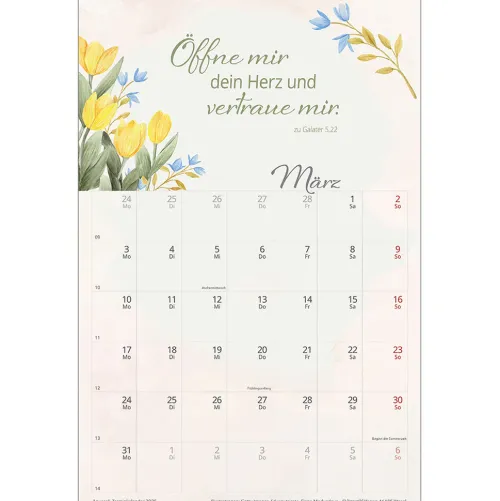 Kawohl Terminkalender*Wohlfühlen in deiner Gegenwart 2025