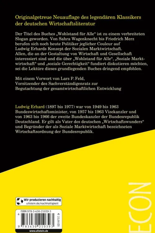 Econ Verlag Politik-Wohlstand für alle