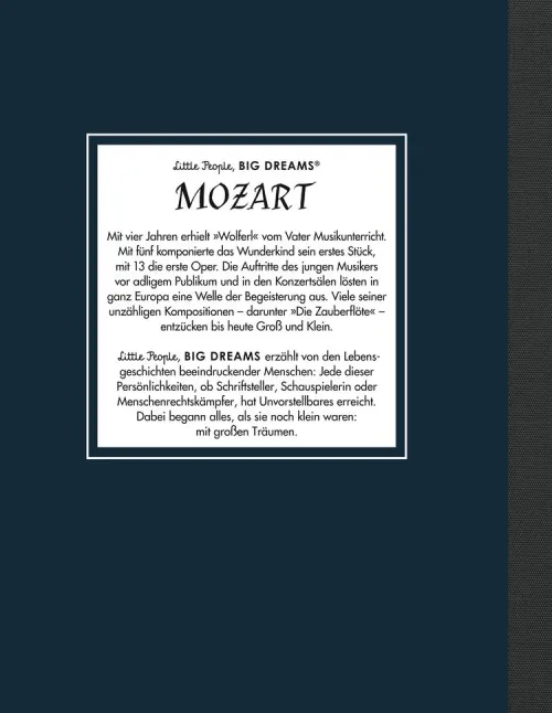 Wolfgang Amadeus Mozart - Little People, BIG DREAMS (Deutsche Ausgabe)*Insel Verlag GmbH Outlet