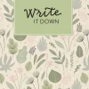 Naumann & Göbel Verlagsg. Notizbücher & -Blöcke*Write It Down . Nachhaltiges Notizbuch in A5 mit Hardcover und Pflanzen-Motiv