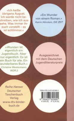 Kinder dtv Verlagsgesellschaft Kinder- & Jugendbücher|10-12 Jahre-Wunder Sieh mich nicht an