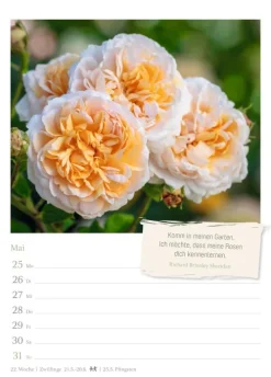 Zauberhafte Gärten Wochenkalender 2026 - mit Zitaten*Harenberg New