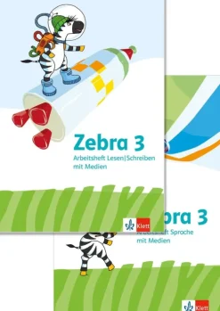 Klett Ernst /Schulbuch Nach Bundesländern·Sachsen|Nach Bundesländern·Saarland*Zebra 3. Paket: Arbeitsheft Sprache, Arbeitsheft Lesen/Schreiben Klasse 3