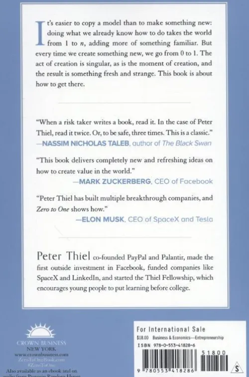 Random House LLC US Sachbücher-Zero to One