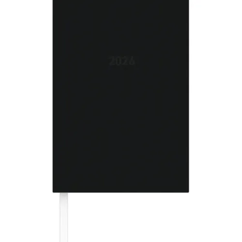 teNeues Calendars & Stationery GmbH & Co. KG Buchkalender*Zettler Buchkalender 1T/1S schwarz 2026 - Timer 15 × 21 cm, 1 Tag pro Seite, wattierter Kunststoffeinband, FSC-zertifiziert