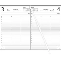 teNeues Calendars & Stationery GmbH & Co. KG Buchkalender*Zettler Buchkalender 1T/1S schwarz 2026 - Timer 15 × 21 cm, 1 Tag pro Seite, wattierter Kunststoffeinband, FSC-zertifiziert
