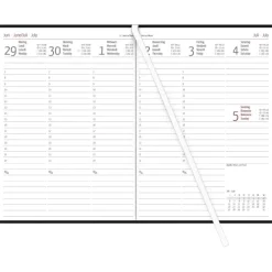 Zettler Wochenbuch schwarz 1W/2S 2026 - Buchkalender 15 × 21 cm, 1 Woche auf 2 Seiten, wattierter Kunststoffeinband*teNeues Calendars & Stationery GmbH & Co. KG Outlet