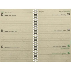 Zettler Wochenbuch 1W/2S Graspapier 2026 - Wochenkalender 14 × 20 cm, 1 Woche auf 2 Seiten, robuster Kartoneinband, nachhaltig produziert*teNeues Calendars & Stationery GmbH & Co. KG