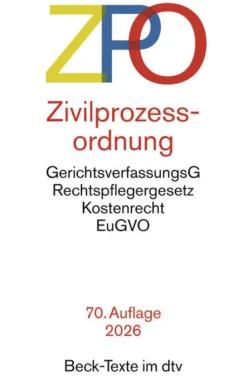 Zivilprozessordnung. ZPO*dtv Verlagsgesellschaft Online